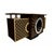 An elegant sideboard in contemporary art deco style, featuring a dramatic geometric design with circular motifs and...
