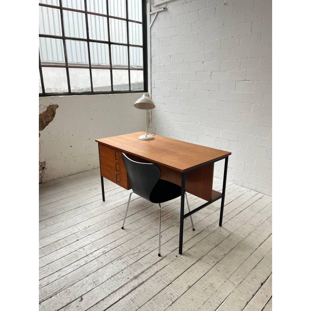 Mid-Century Modern Compact Teak Desk by Günter Renkel for Rego For Sale - Image 3 of 9