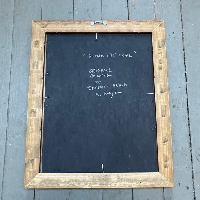 Contemporary Original Stephen Heigh Abstract Painting “Along the Trail” For Sale - Image 4 of 4