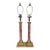Antique French Grand Tour Bronze & Red Breccia Marble Vendome Column Lamps - Pair For Sale