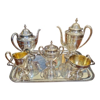 1930s Wilcox Silver Plate Co Silverplate Tea/Coffee Set- 6 Pieces For Sale