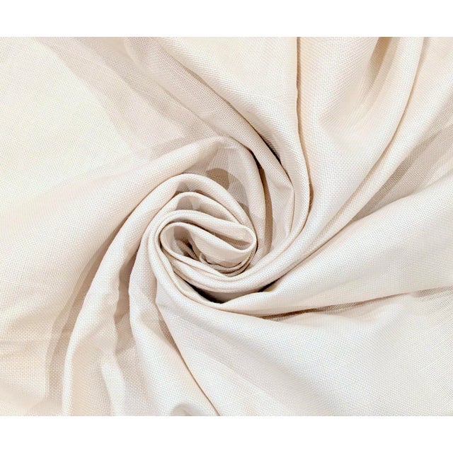 Traditional Ralph Lauren "Mellon" Ivory 100% Heavy Belgian Linen- 5 Yards For Sale - Image 3 of 4