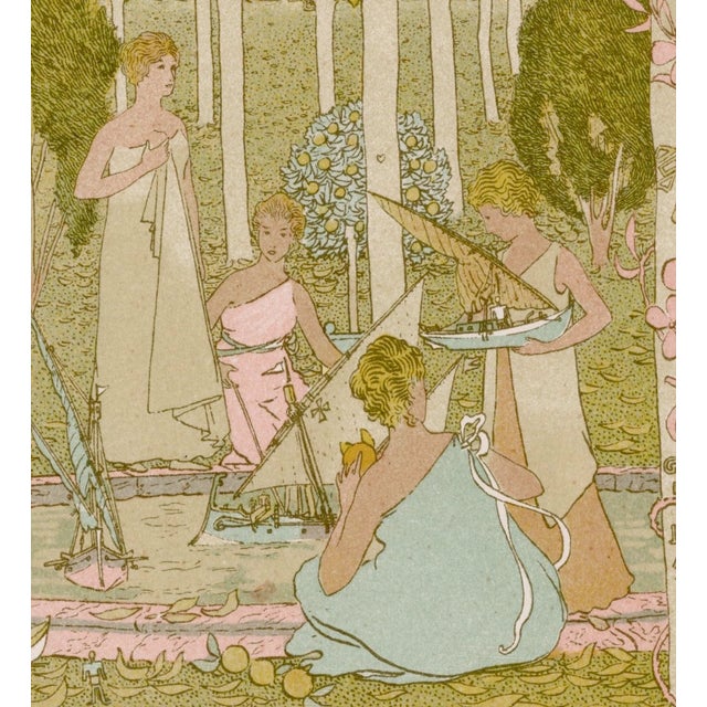 Gaston de Latenay, Le Parc, 1897, Lithograph on Paper For Sale - Image 4 of 10