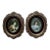Vintage Cameo Creation Ornate Gilt Framed Miniature Portraits – Pair For Sale
