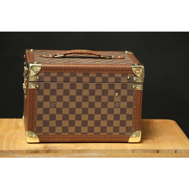 Damier Vanity Case from Louis Vuitton, 1950s For Sale - Image 11 of 13