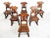 1960s Vintage Brutalist Dining Chairs, 1960s, Set of 6 For Sale - Image 5 of 12