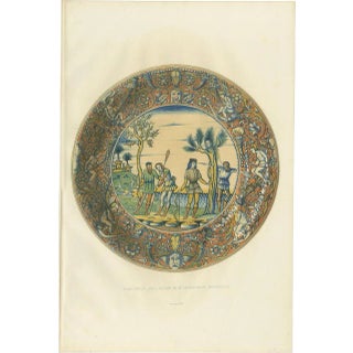 Delange, Print of a Plat Creux Dish, 1869, Paper For Sale