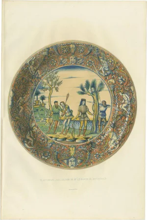 Delange, Print of a Plat Creux Dish, 1869, Paper