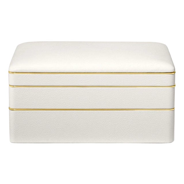 AERIN Piero Large Stacked Jewelry Box For Sale