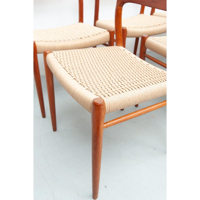 Dining Chairs Model 75 by Niels Otto Møller for J. L. Møller Møbelfabrik, 1950s, Set of 8 For Sale - Image 9 of 18