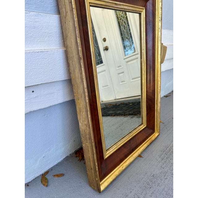 Early 19th Century American Empire Mahogany and Gilt Ogee Wall Mirror For Sale - Image 11 of 11