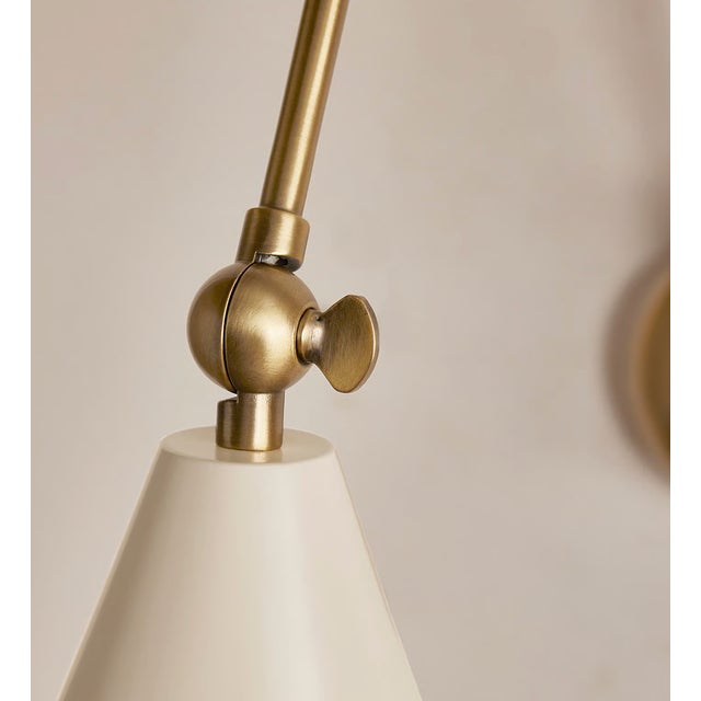 Soho Home Soho Home Vincent Wall Light, Cream Shade For Sale - Image 4 of 6