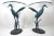 Late 20th Century Metal Egret Side Tables With Glass Tops - a Pair For Sale - Image 5 of 12