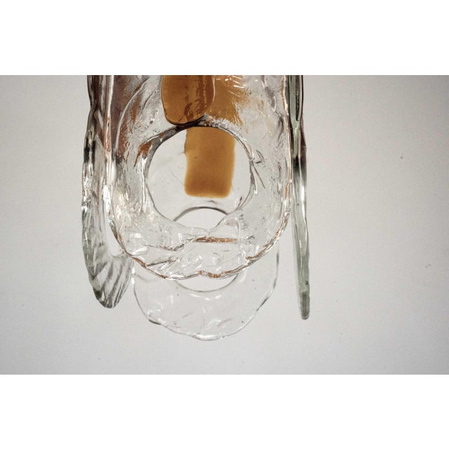Vintage Italian Murano Glass Occhio Chandelier from Mazzega, Italy, 1970s For Sale - Image 14 of 18