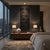 Art Deco Dark Brown Rustic 100" Geometric Rectangular Wood Panel Screen For Sale - Image 3 of 9