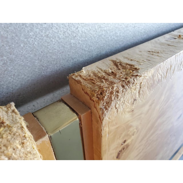 1970s Jack Cartwright for Founders Burlwood Full/Queen Headboard For Sale - Image 12 of 13