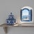 Handmade Ceramic Iznik Vase (Baba Nakkas Style) Blue and White Rumi Pattern Ginger Jar For Sale - Image 4 of 8