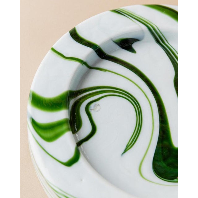 Sergio Asti Vintage Murano Glass Bowl in Swirl Green by Sergio Asti for Venini, 1970s For Sale - Image 4 of 13