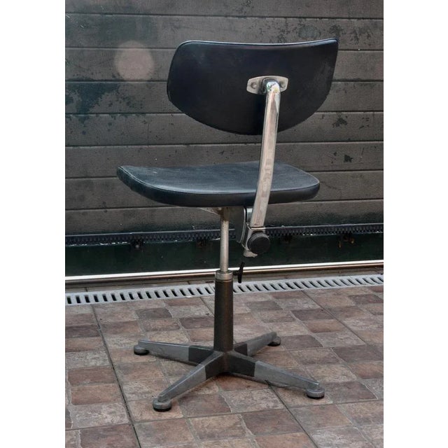 Metal Vintage Adjustable Doctors Chair For Sale - Image 7 of 11