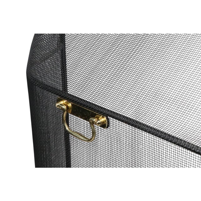 Pilgrim Manufacturing Mesh Screen Fireplace Spark Guard by Pilgrim For Sale - Image 4 of 5