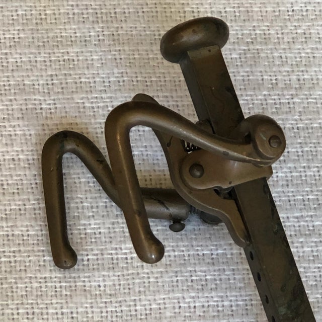 Metal Circa 1920 Solid Brass Equestrian Riding Boot Trees -- a Pair For Sale - Image 7 of 10