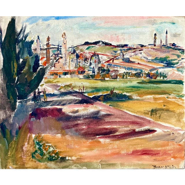 Theresa Bernstein, Oil Painting Israeli Landscape Theresa Bernstein Ashcan Realism For Sale