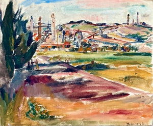 Theresa Bernstein, Oil Painting Israeli Landscape Theresa Bernstein Ashcan Realism