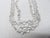 Transparent Vintage 1950s Signed Napier 3-Strand Glass Beaded Necklace For Sale - Image 8 of 8