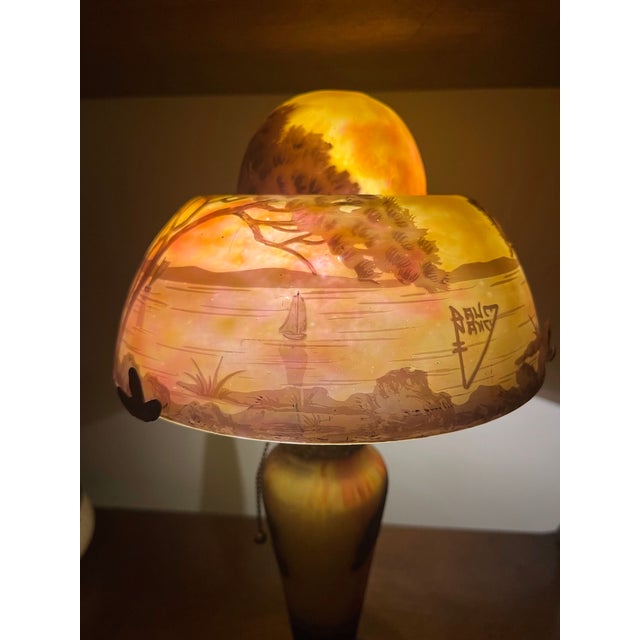 Antique 19th Century French Daum Nancy Table Lamp For Sale - Image 10 of 12