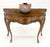 Italian One Drawer Thick Burl Olive Wood Veneers Patches Console Table MINT For Sale - Image 15 of 18