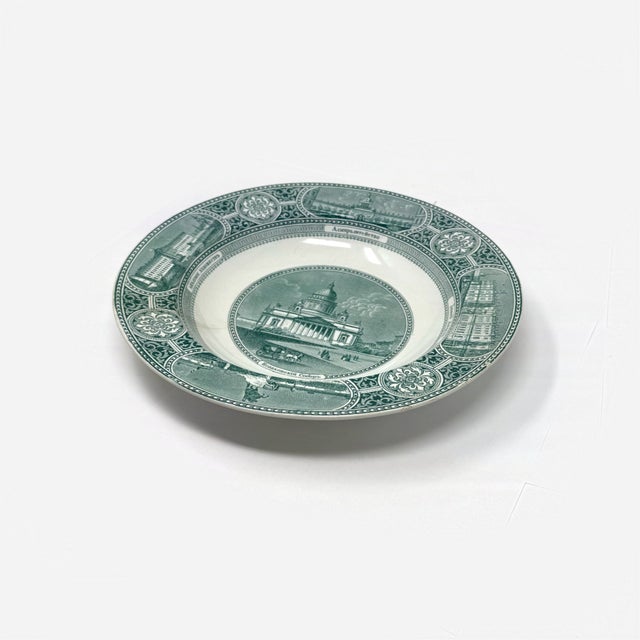 English Rare Antique Alcock St. Petersburgh Transferware Bowl For Sale - Image 3 of 7