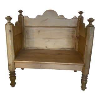 Antique Pine Irish Bench For Sale
