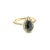 2.06 Carat Pear Cut Halo Black Diamond Yellow Gold Engagement Ring There is a 1.65 Carat Pear Cut Black Diamond in the...