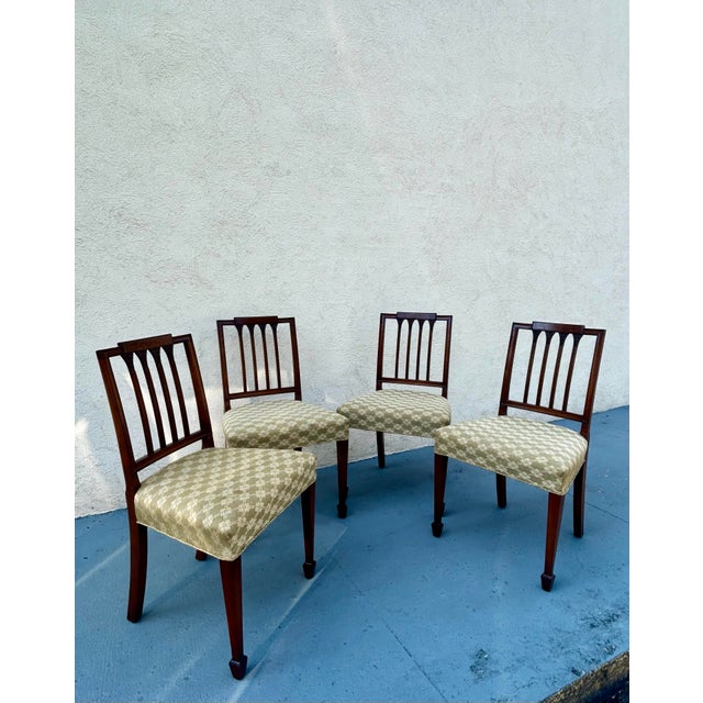 Neoclassical Set of 4 Vintage NeoClassical Dining Chairs For Sale - Image 3 of 10