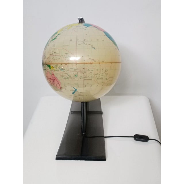 1960s Illuminated Terrestrial Globe from Nova Rico, Florence, Italy, 1969 For Sale - Image 5 of 14