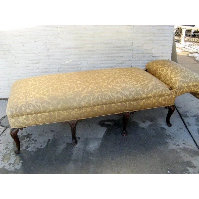 19th Century English Cabriole Leg Chaise For Sale - Image 5 of 9