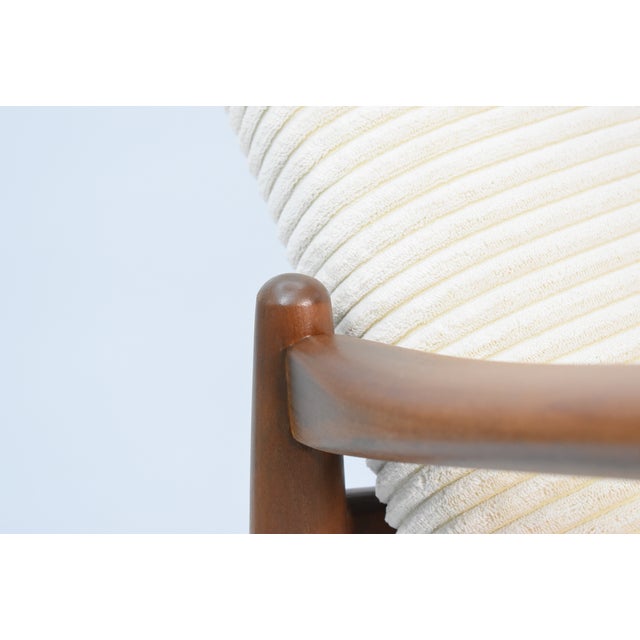 Vintage Armchair in Beige Cord by E. Homa, 1960s For Sale - Image 10 of 18