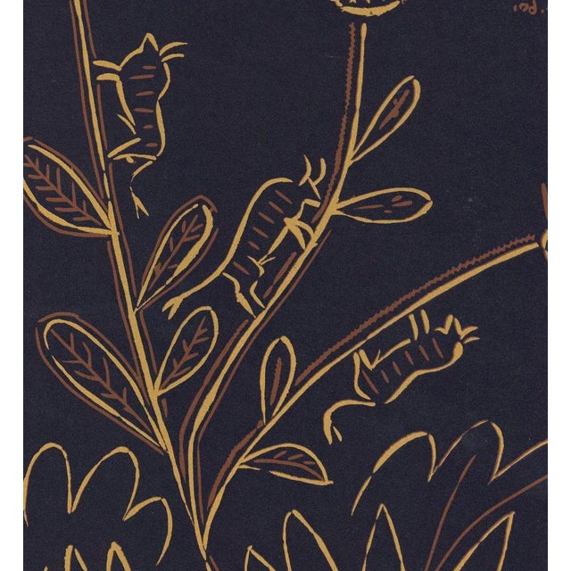 Plante aux Toritos is a linocut reproduction realized in smaller size after a linocut by Pablo Picasso of 1960. Good...