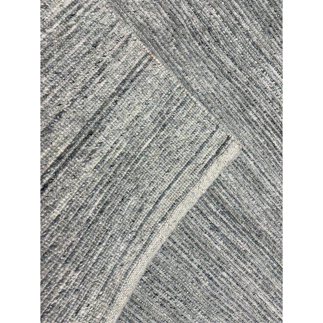 Rh Performance Rug – 9' × 12' Marled Ocean (Attributed) | Hand-Loomed Performance Construction | Textural Contemporary Design For Sale - Image 12 of 18
