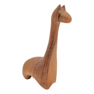 Danish Vintage Giraffe in Teak, 1950s For Sale