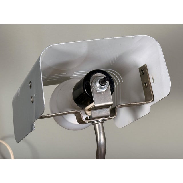 Mid 20th Century Mid Century Modern Italian Chrome Table Lamp by Gino Sarfatti for Targetti Sankey For Sale - Image 5 of 7