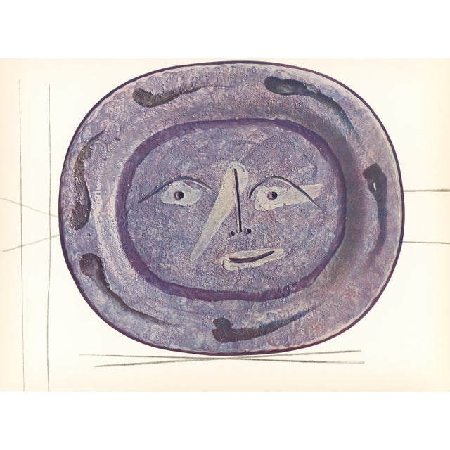 Pablo Picasso "Ceramiqués De Picasso" (Ceramics) 1948 True First Edition Prints - Blues - Set of 3 For Sale - Image 4 of 6