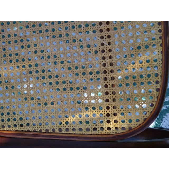 Vintage Rocking Chair in Wood and Rattan, 1980s For Sale - Image 6 of 18