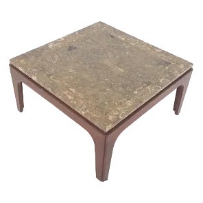Mid-Century Fossil Stone Coffee Table, 1970s For Sale
