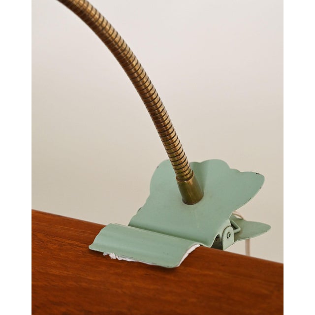Metal Clamp Lamp, Scandinavia, 1950s For Sale - Image 3 of 5