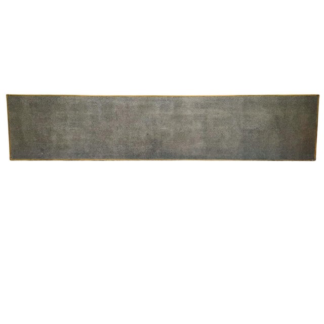 Large Restoration Hardware Shagreen Plinth Rectangular Coffee Table For Sale In San Diego - Image 6 of 8