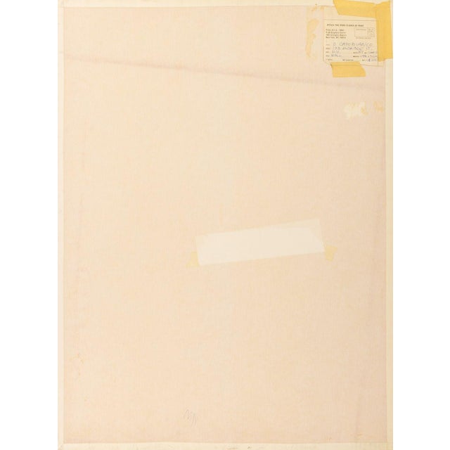 Late 20th Century Domenick Capobianco "Wall" Lithograph and Silkscreen For Sale - Image 5 of 6