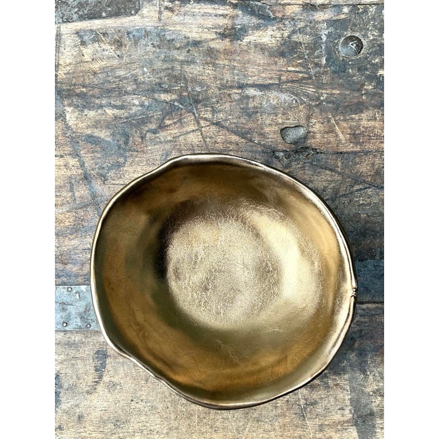 Vintage Original Slab Built Studio Pottery Bowl For Sale - Image 11 of 12