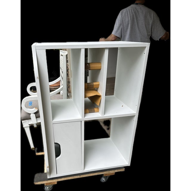 Wood Vintage Hendricks Armoire Painted White For Sale - Image 7 of 7