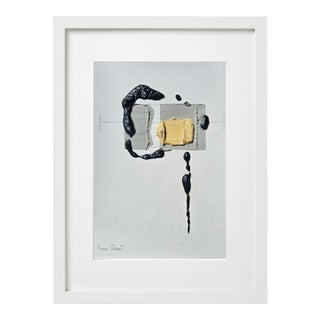 14.2" by 17.3" Framed Organic Modern Original Floral Botanical Painting / Flower / Contemporary Herbarium / Earth Tones For Sale